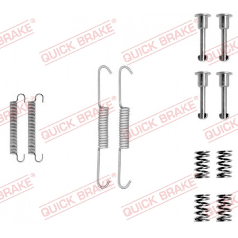 105-0690 QUICK BRAKE Комплект пружинок колодок ручного гальма