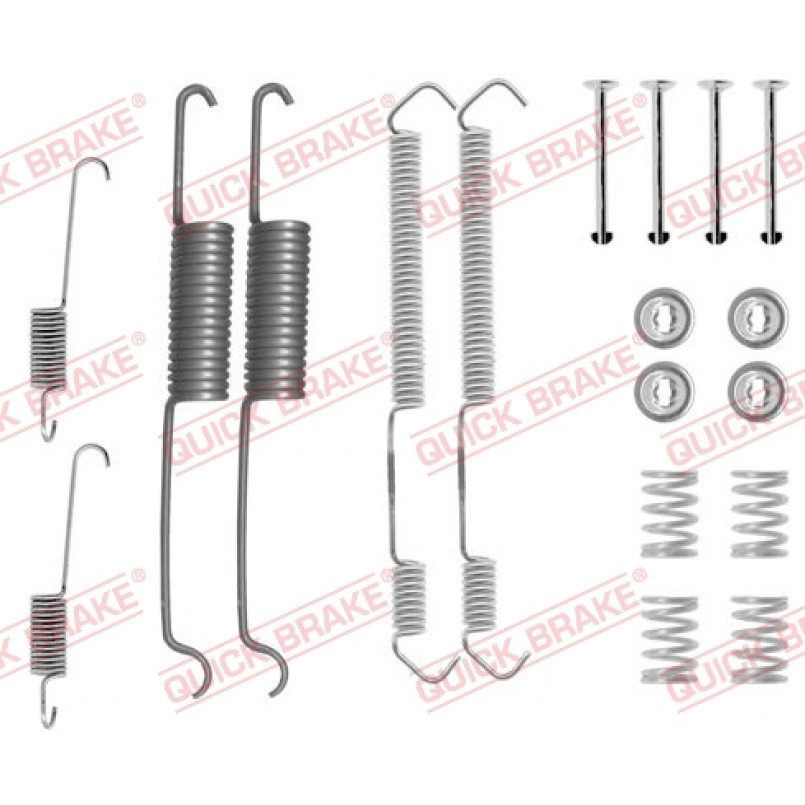 105-0691 QUICK BRAKE Комплект пружинок колодок ручника Fiat Ducato -94
