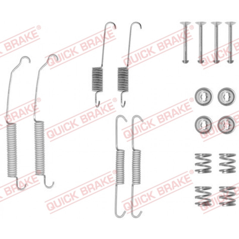 105-0701 QUICK BRAKE Комплект пружинок колодок ручного гальма