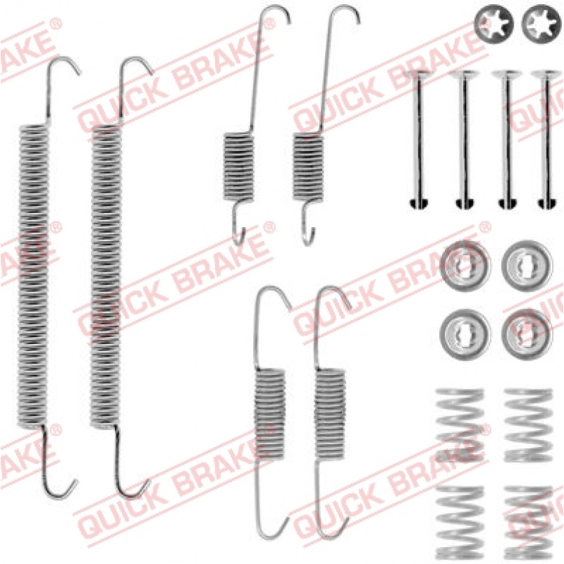 105-0707 QUICK BRAKE Комплект пружинок колодок ручника BMW 3(E36)/5(E39) 91-03
