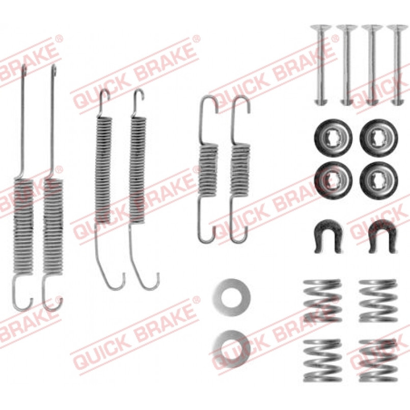 105-0718 QUICK BRAKE Комплект пружинок колодок ручника Nissan Almera/Pulsar/Sunny III 90-