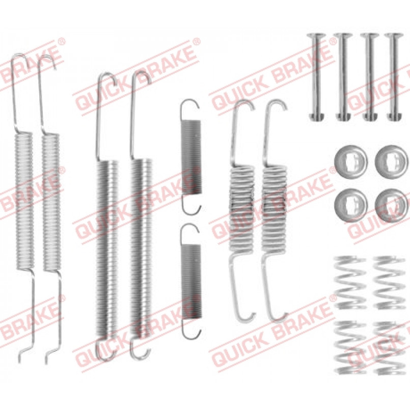 105-0726 QUICK BRAKE Комплект пружинок колодок ручника VW Passat 91-