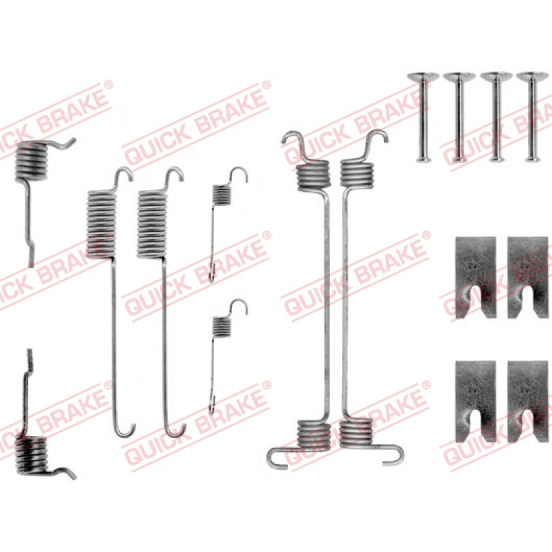 105-0731 QUICK BRAKE Комплект пружинок колодок ручника Ford Escort/Mondeo I 1.3-2.0 90-00 (TRW)
