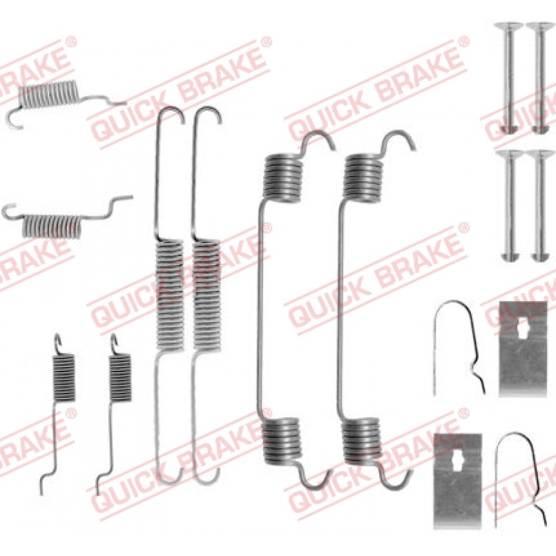 105-0767 QUICK BRAKE Комплект пружинок колодок ручного гальма