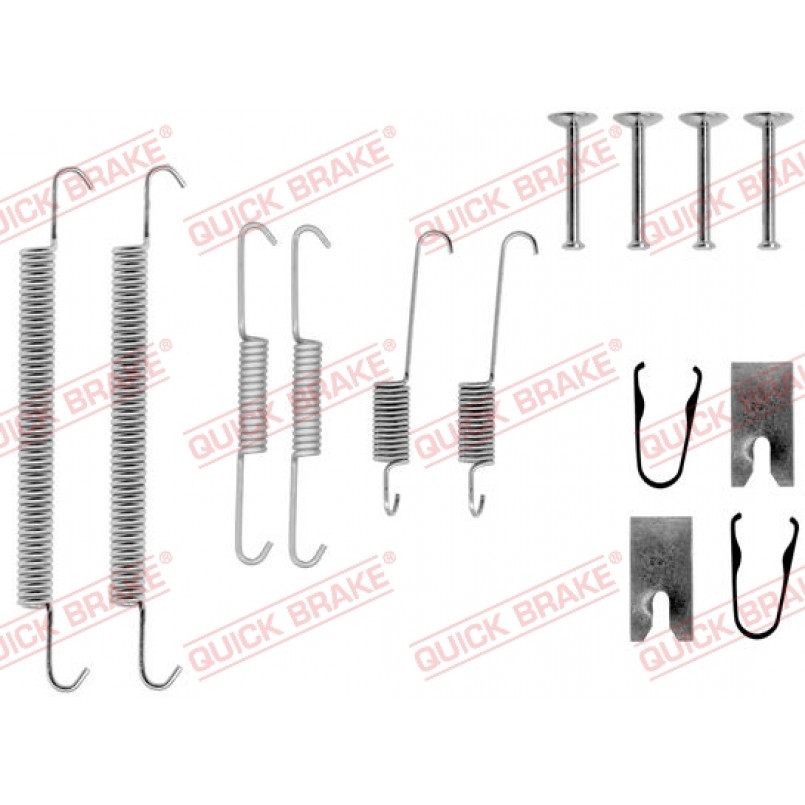 105-0771 QUICK BRAKE Комплект пружинок колодок ручного гальма
