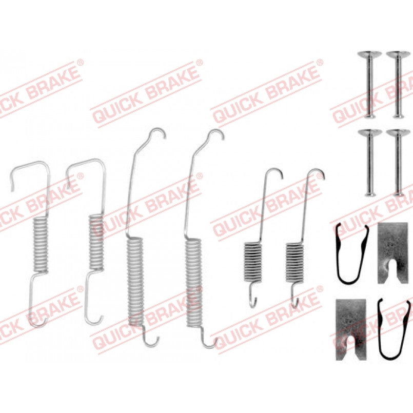 105-0773 QUICK BRAKE Комплект пружинок колодок ручника MB A-class (W168)/(W124) 85-04 (Lucas)