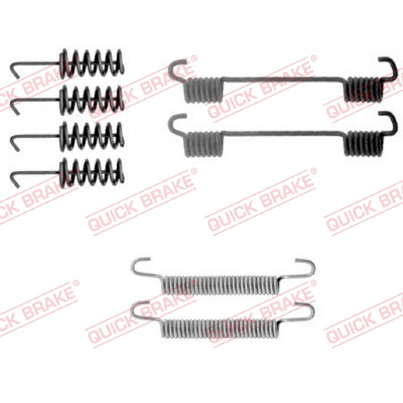 105-0775 QUICK BRAKE Комплект пружинок колодок ручника VW LT 46/MB Sprinter 412 95- (170x40) (Ate)