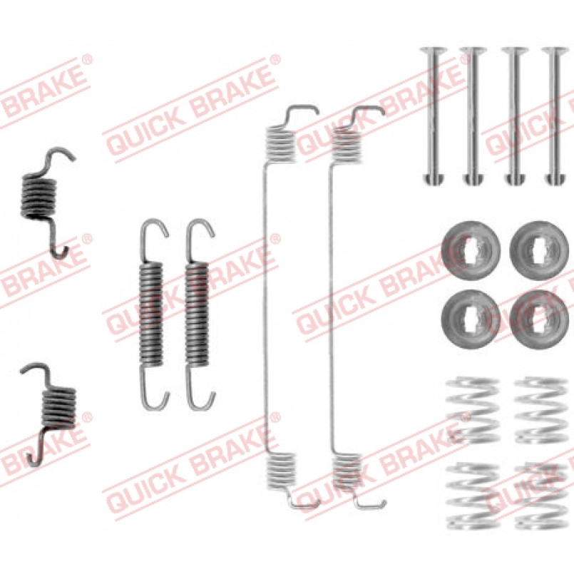 105-0777 QUICK BRAKE Комплект пружинок колодок ручника Renault Kangoo 97- (203,2x38,5) Lucas