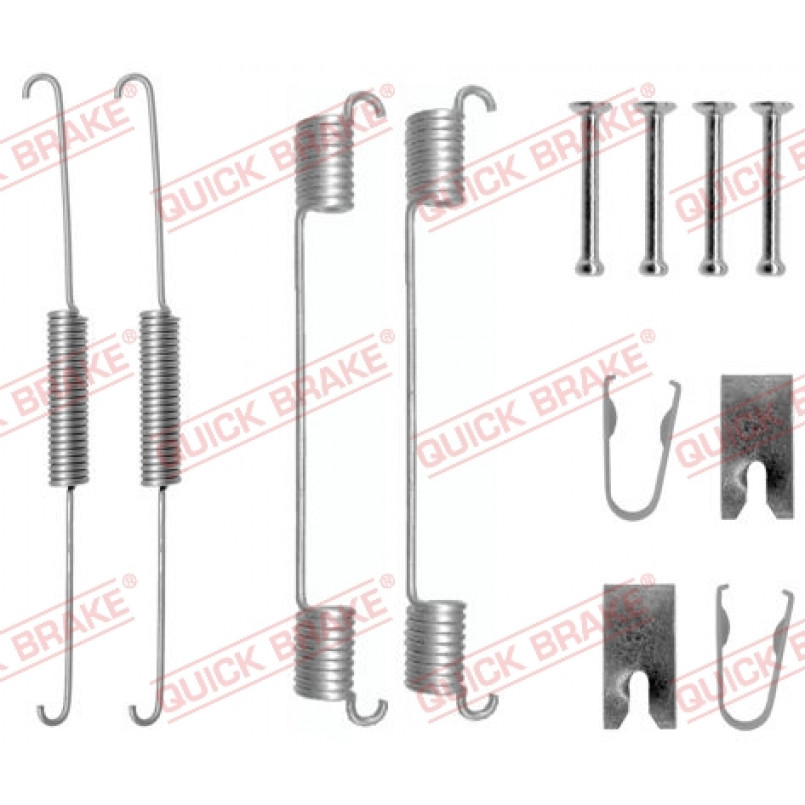 105-0781 QUICK BRAKE Комплект пружинок колодок ручного гальма