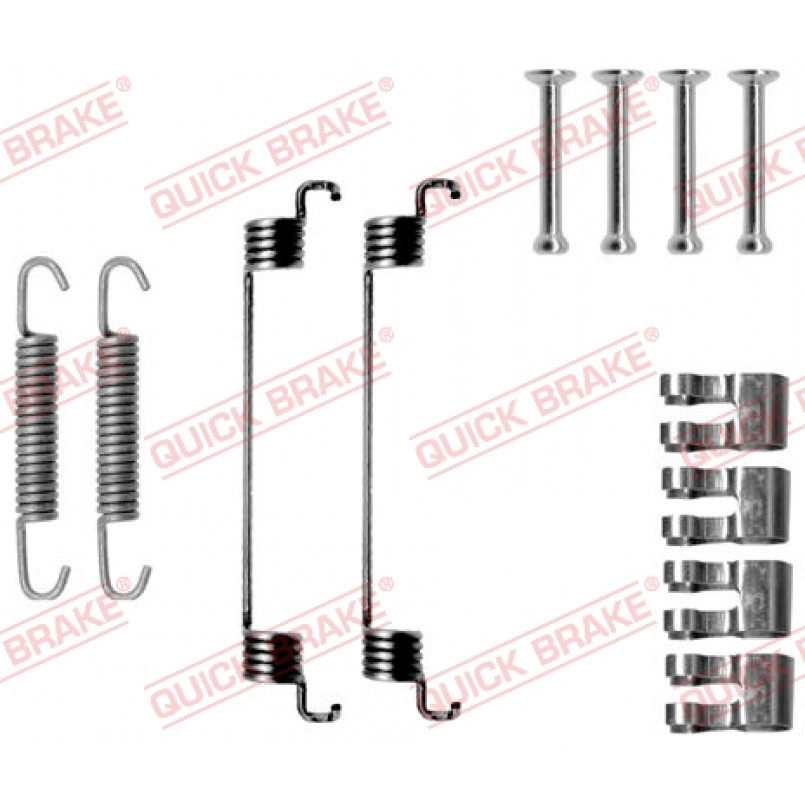 105-0783 QUICK BRAKE Комплект пружинок колодок ручного гальма