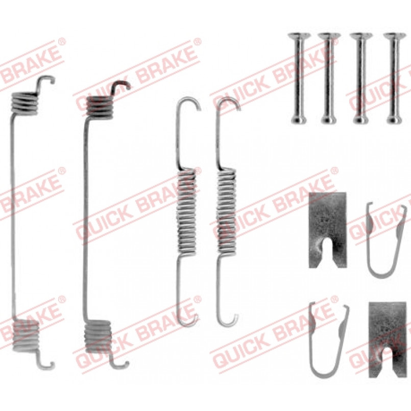 105-0789 QUICK BRAKE Комплект пружинок колодок ручного гальма