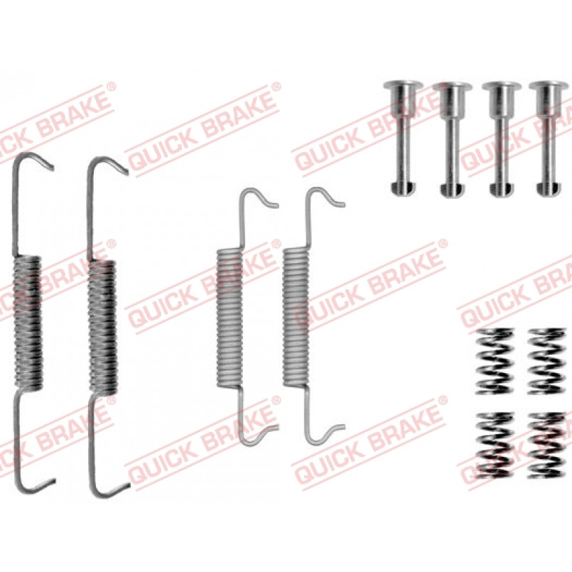 105-0793 QUICK BRAKE Комплект пружинок колодок ручника Fiat Ulysse/Peugeot 406 95- (185x30)