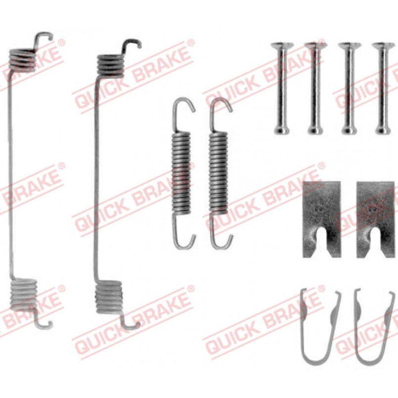 105-0794 QUICK BRAKE Комплект пружинок колодок ручника Ford Fiesta 1.3-1.8 95-08 (Lockheed)