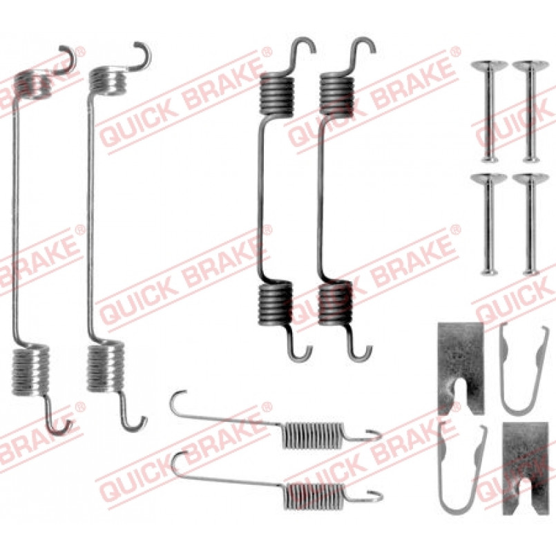 105-0797 QUICK BRAKE Комплект пружинок колодок ручного гальма