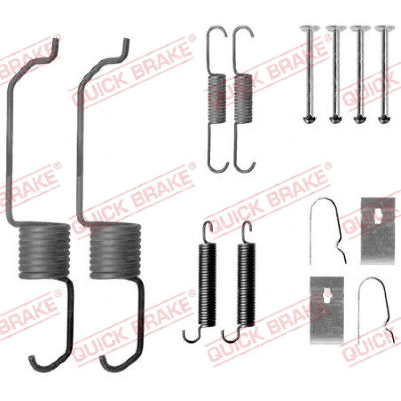 105-0798 QUICK BRAKE Комплект пружинок колодок ручного гальма