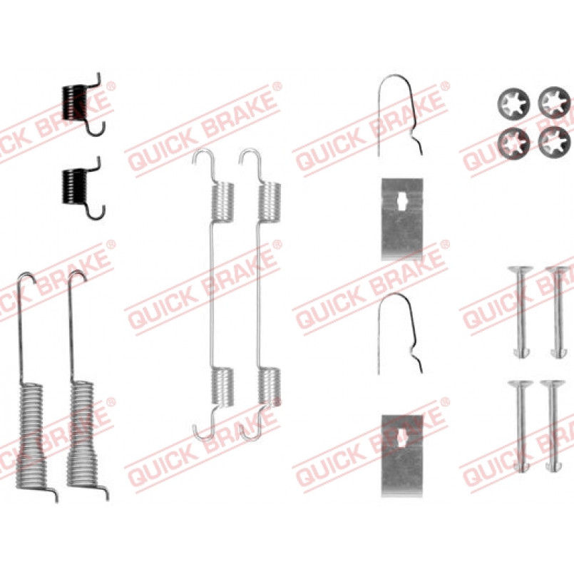 105-0800 QUICK BRAKE Комплект пружинок колодок ручного гальма