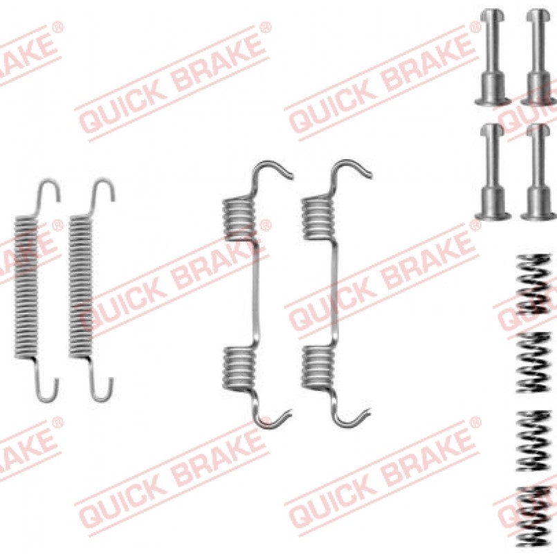 105-0801 QUICK BRAKE Комплект пружинок колодок ручника BMW 3 (E46)/(E92) 1.6-3.0 98-13 (ATE)
