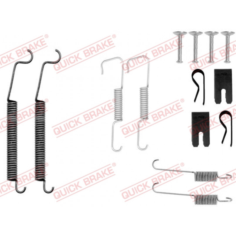 105-0805 QUICK BRAKE Комплект пружинок колодок ручного гальма