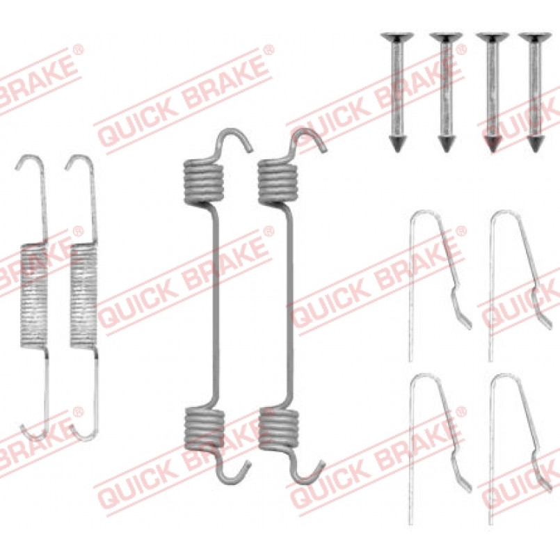 105-0808 QUICK BRAKE Комплект пружинок колодок ручника Jeep Cherokee 01-08