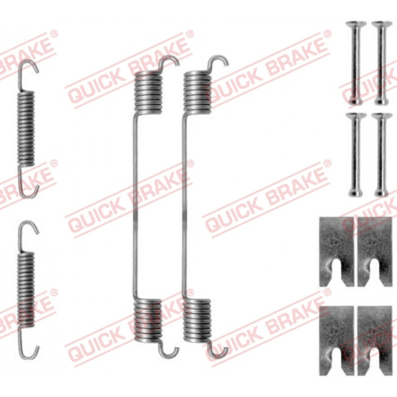 105-0814 QUICK BRAKE Комплект пружинок колодок ручника Ford Connect 1.8TD 02-