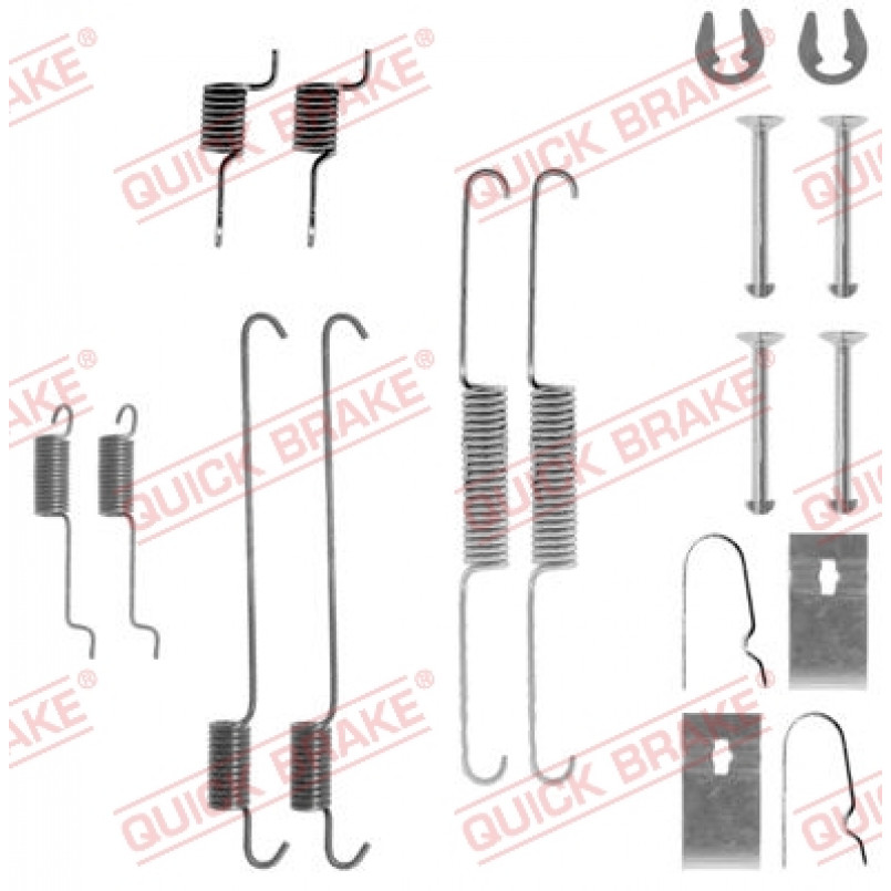 105-0815 QUICK BRAKE Комплект пружинок колодок ручного гальма
