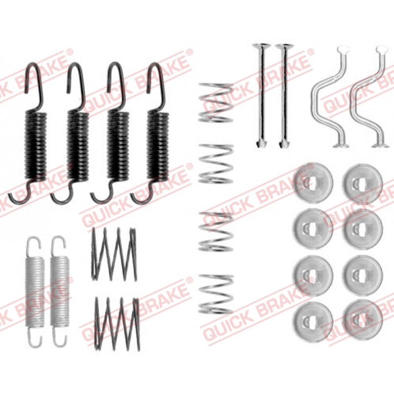 105-0816 QUICK BRAKE Комплект пружинок колодок ручника Lexus RX350/Toyota RAV 4/Avensis 1.8/2.0 00-