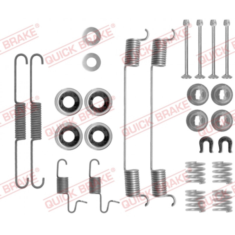105-0818 QUICK BRAKE Комплект пружинок колодок ручного гальма