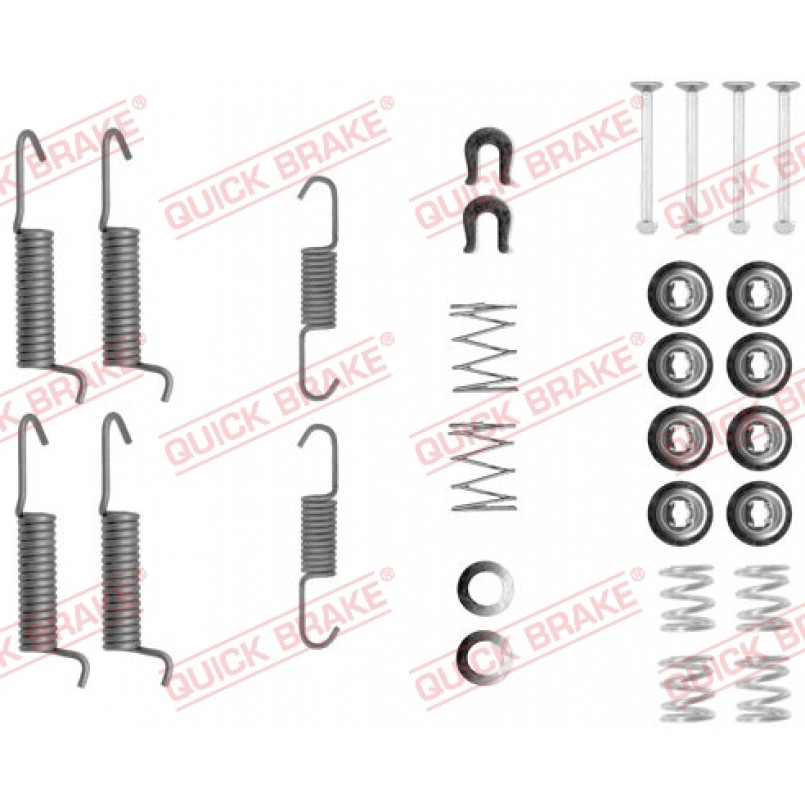 105-0821 QUICK BRAKE Комплект пружинок колодок ручника Mitsubishi Pajero I-IV/Pajero Sport 89- (Akeb