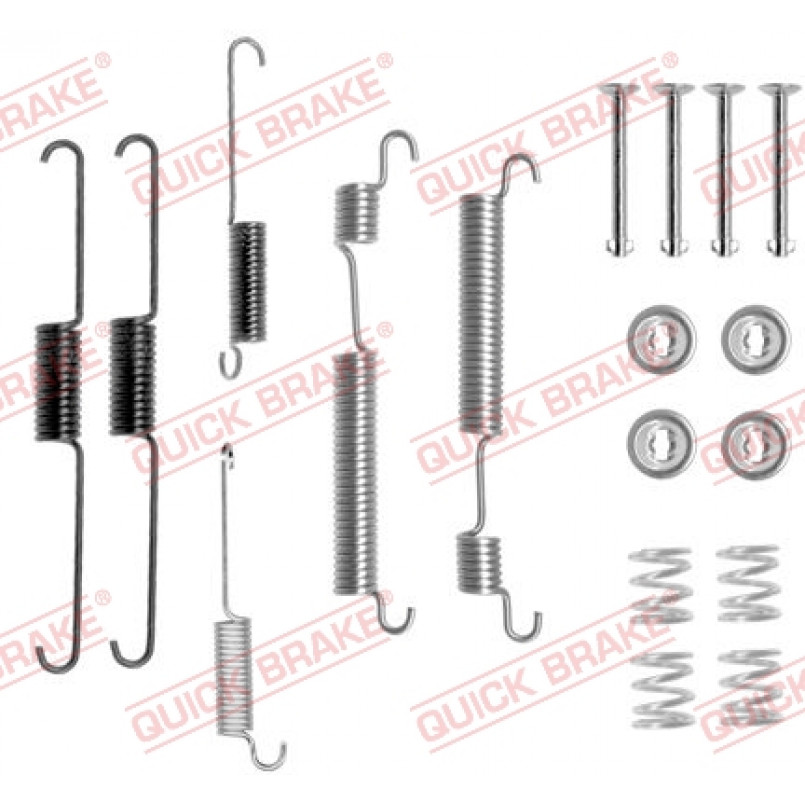 105-0824 QUICK BRAKE Комплект пружинок колодок ручного гальма