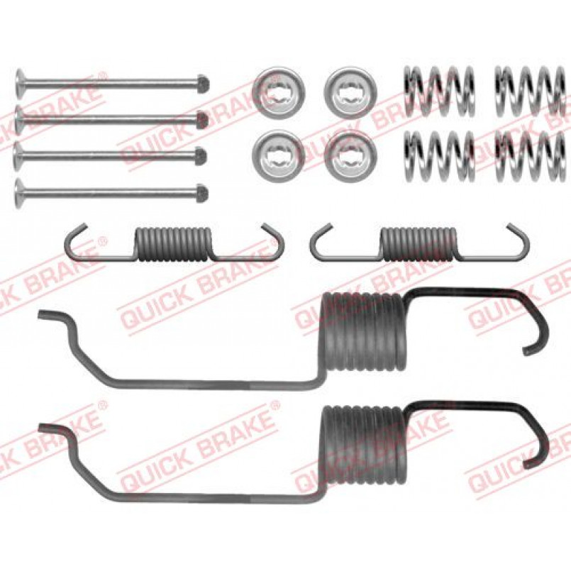 105-0825 QUICK BRAKE Комплект пружинок колодок ручного гальма