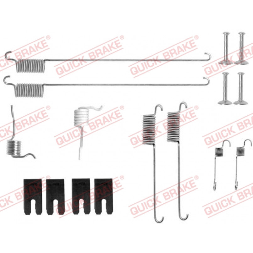 105-0829 QUICK BRAKE Комплект пружинок колодок ручного гальма