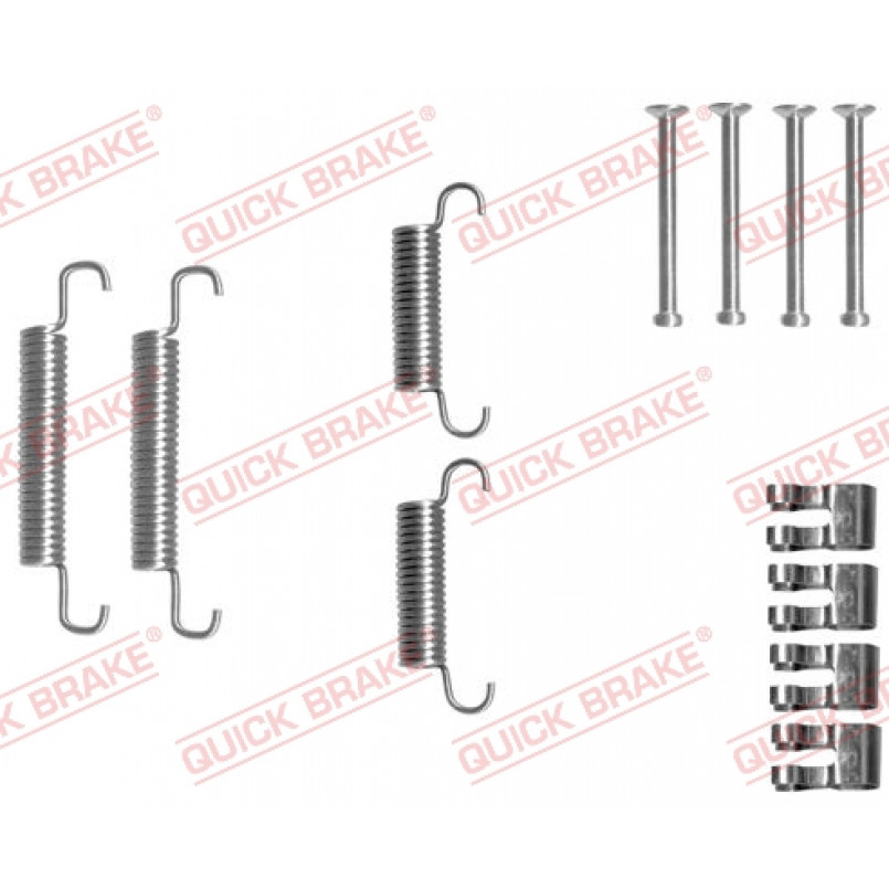 105-0839 QUICK BRAKE Комплект пружинок колодок ручника Iveco II 99- (172x41)