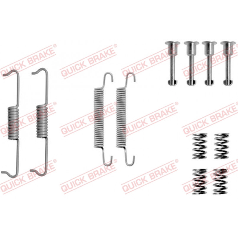 105-0841 QUICK BRAKE Комплект пружинок колодок ручника VW T5