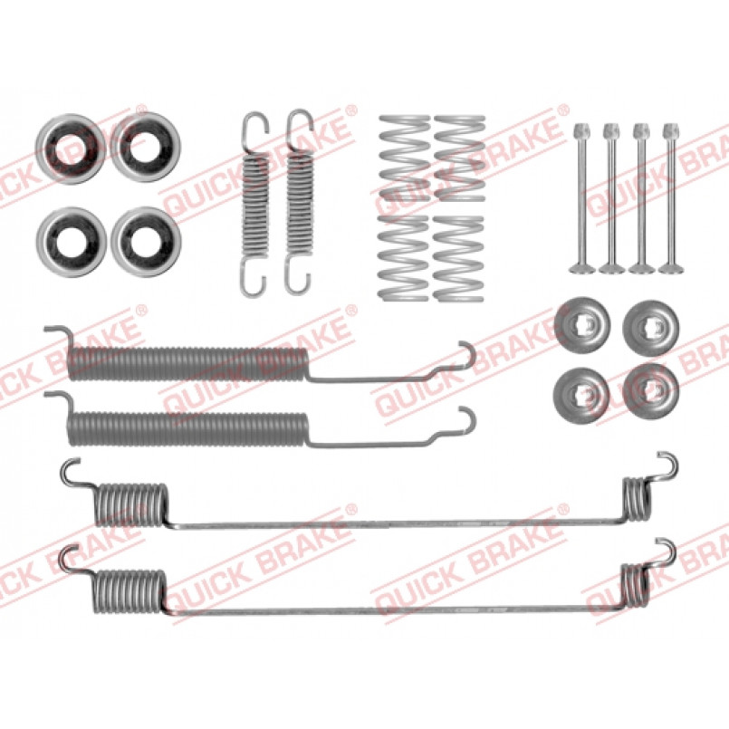 105-0843 QUICK BRAKE Комплект пружинок колодок ручного гальма