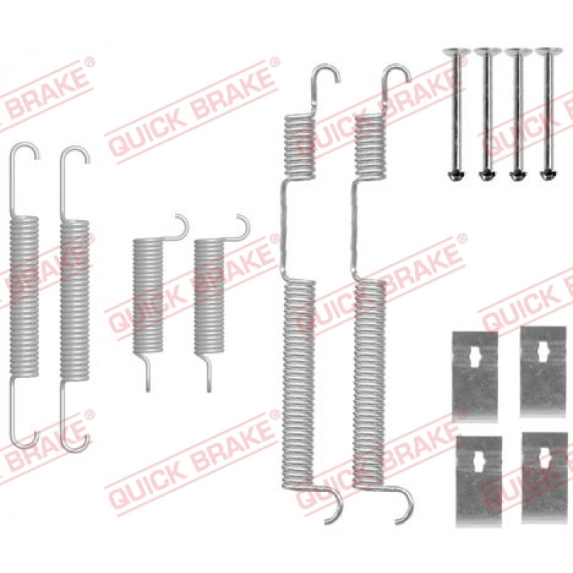 105-0844 QUICK BRAKE Комплект пружинок колодок ручного гальма