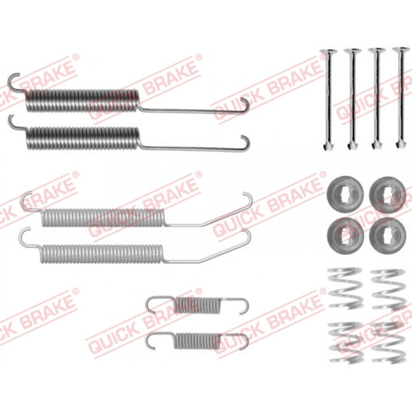 105-0845 QUICK BRAKE Комплект пружинок колодок ручного гальма