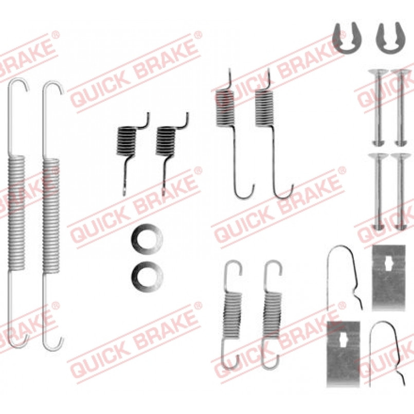 105-0847 QUICK BRAKE Комплект пружинок колодок ручного гальма