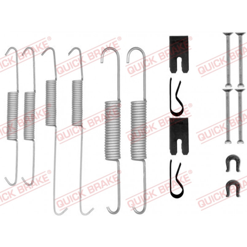 105-0854 QUICK BRAKE Комплект пружинок колодок ручного гальма
