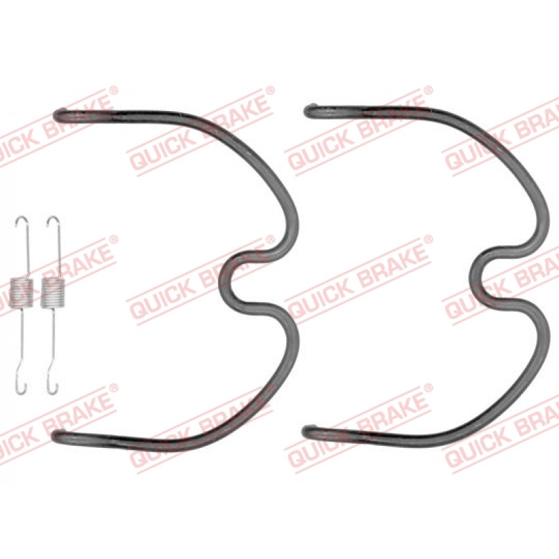 105-0872 QUICK BRAKE Комплект пружинок колодок ручного гальма