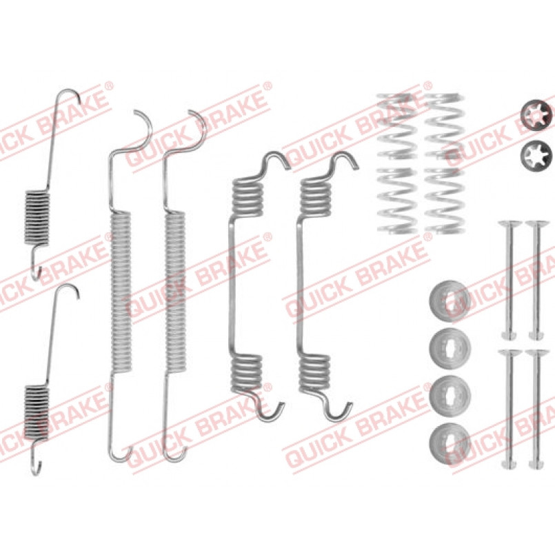 105-0873 QUICK BRAKE Комплект пружинок колодок ручного гальма