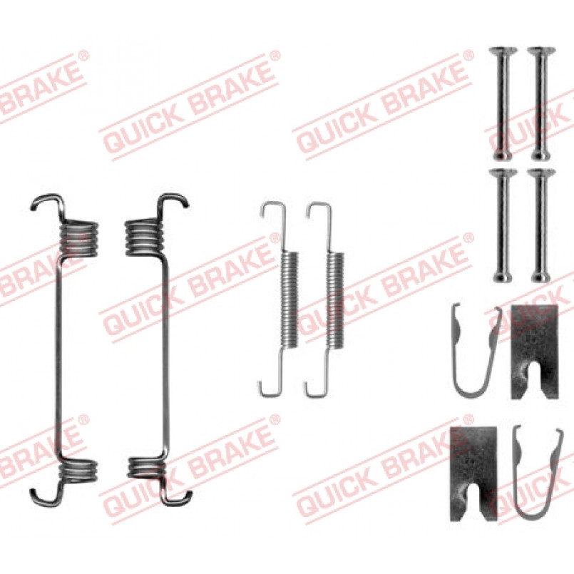 105-0875 QUICK BRAKE Комплект пружинок колодок ручника Citroen Jumper/Fiat Ducato 06- (Bendix) (172x
