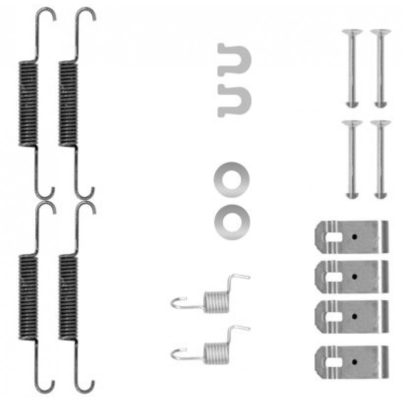 105-0895 QUICK BRAKE Комплект пружинок колодок ручного гальма