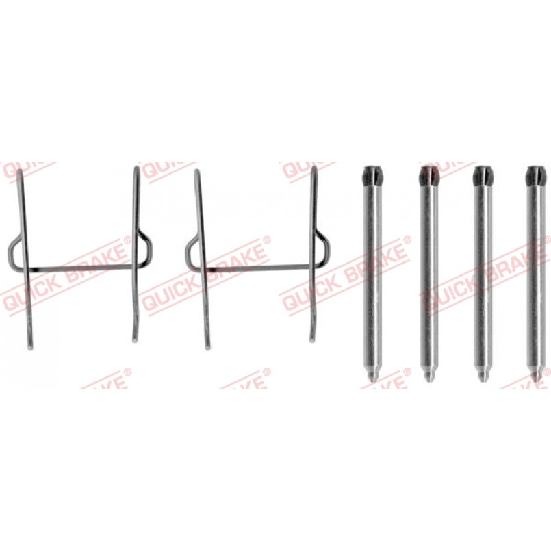 109-1081 QUICK BRAKE Планка супорта (переднього) прижимна (к-кт) Peugeot 106 1.0-1.6 91- (Ate)