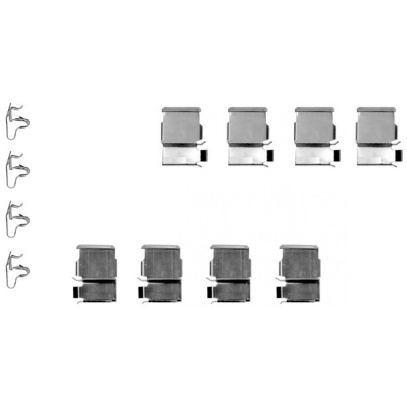 109-1129 QUICK BRAKE Планка супорта (переднього) прижимна (к-кт) Toyota Land Cruiser 2.4-4.0 90-09 (