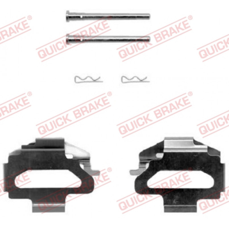 109-1141 QUICK BRAKE Планка супорта (переднього) прижимна Fiat Scudo 99- (к-кт)