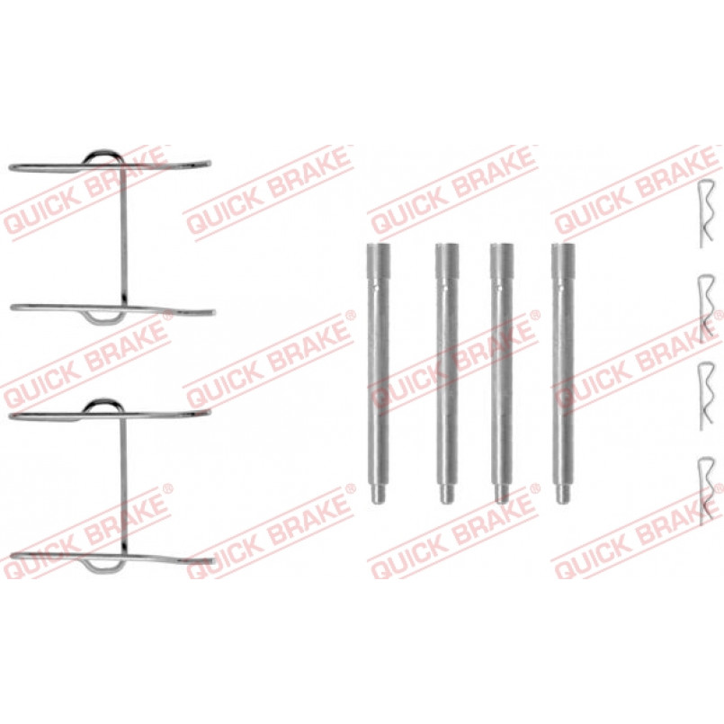 109-1149 QUICK BRAKE Планка супорта (заднього) прижимна (к-кт) MB Vito (W638) (Ate)