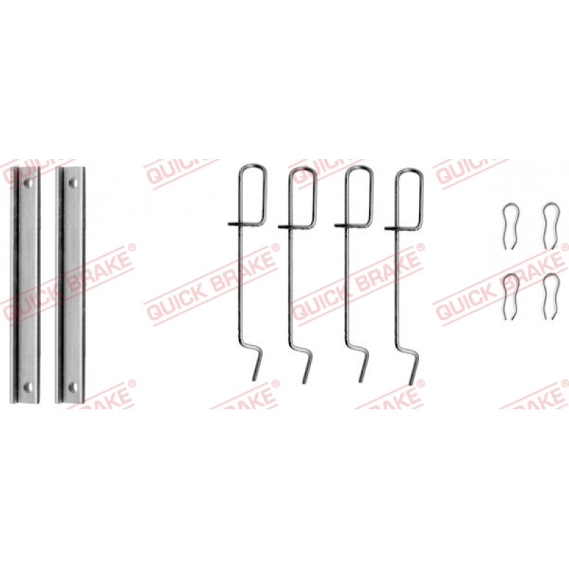 109-1151 QUICK BRAKE Планка супорта (переднього) прижимна (к-кт) Peugeot 205/305/Renault Espace/Clio