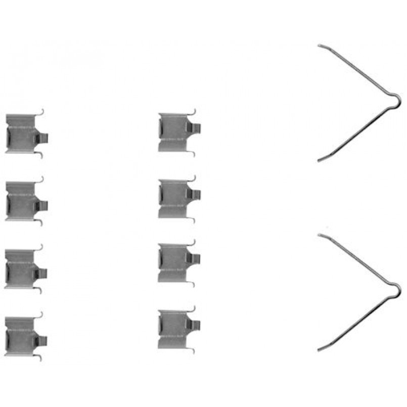 109-1166 QUICK BRAKE Планка супорта (заднього) прижимна (к-кт) Mazda 323/626 III/6 88-13