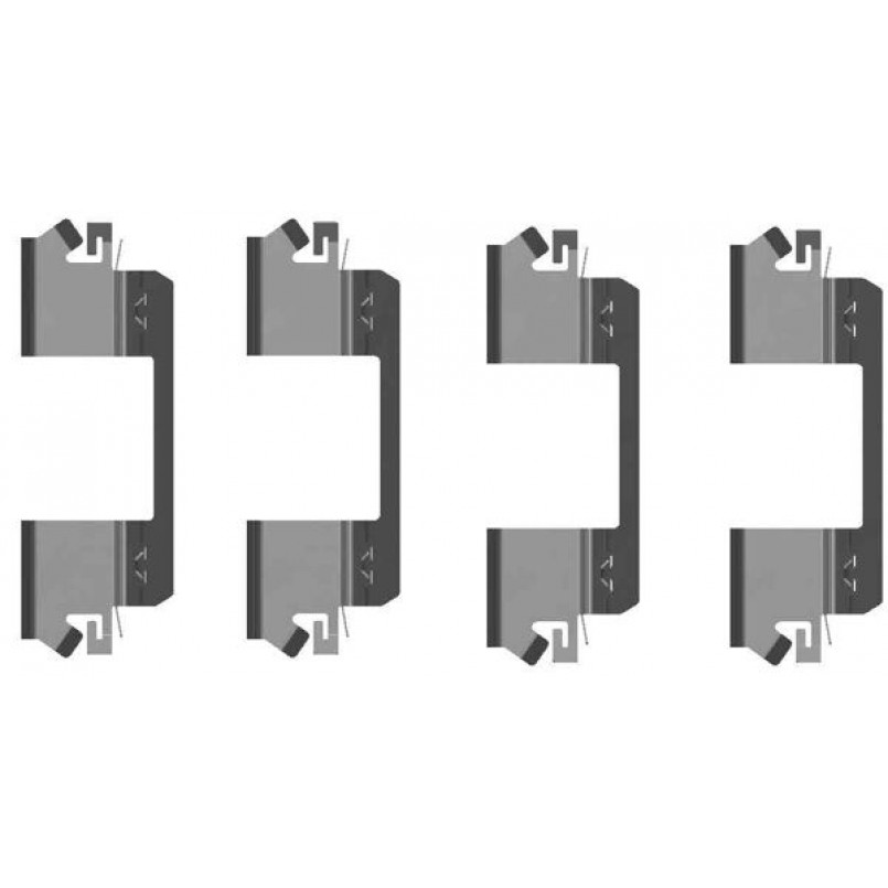 109-1234 QUICK BRAKE Планка супорта (переднього) прижимна (к-кт) MB E-class (W211) 02-09 (Bosch)