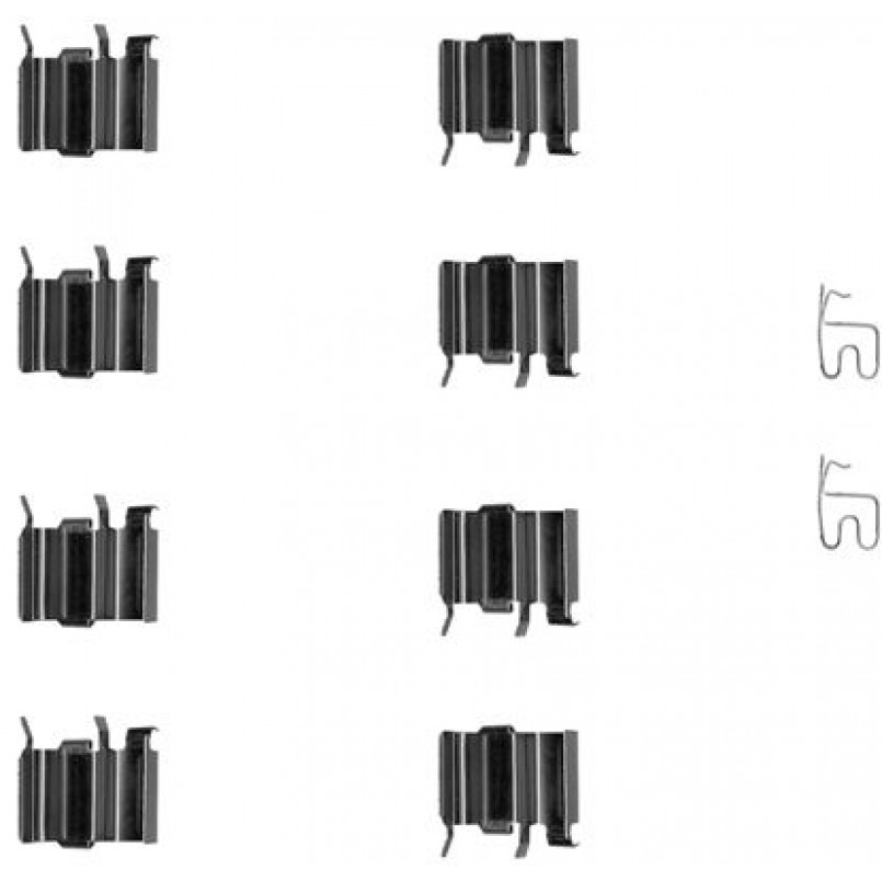 109-1244 QUICK BRAKE Планка супорта (переднього) прижимна (к-кт) Suzuki Grand Vitara 05- (Sumitomo)